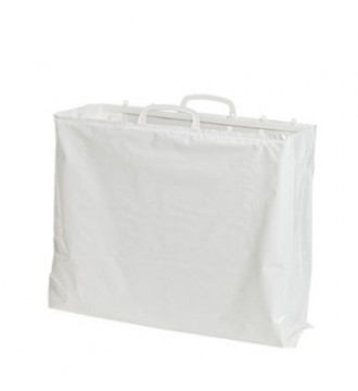 Hvid plastikpose 40x5/5x36 cm - emballage