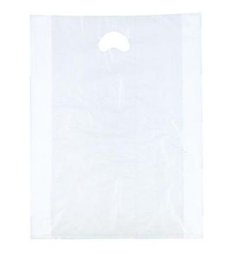 Hvid plastikpose 58x5/5x65 cm